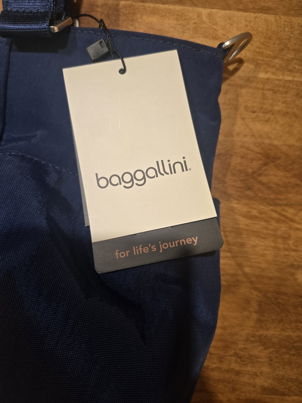 Baggallini Navy Everyday Tote with Crossbody Strap - Picture 8 of 10